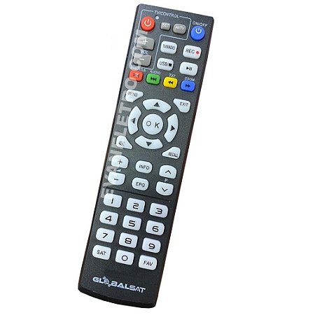 Controle Remoto Para Receptor Globalsat GS240 Pro Max