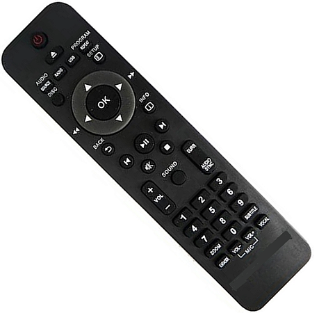 Controle Remoto para Home Theater Philips HTS3181 / HTS3510 / HTS3520 / HTS3576 / HTS3578W / HTS5520 / HTS5530 / HTS5540 / HTS5550