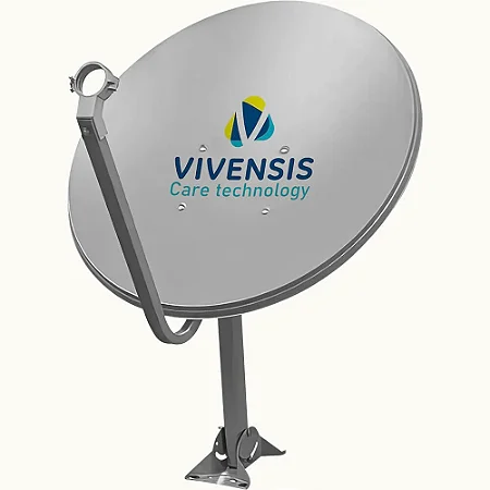 Antena Mini Parabolica 60cm Vivensis Banda Ku 5G Somente a Antena (Universal)