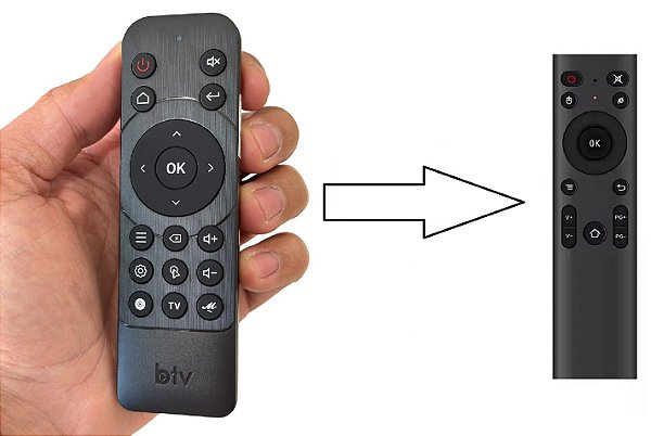 Controle remoto Clonado Para BTV Stick ES15
