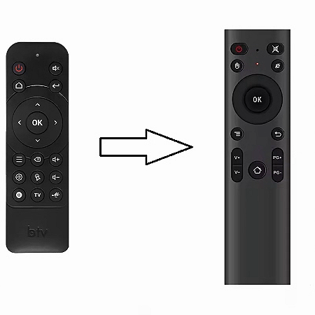 Controle remoto Clonado Para BTV Stick ES15