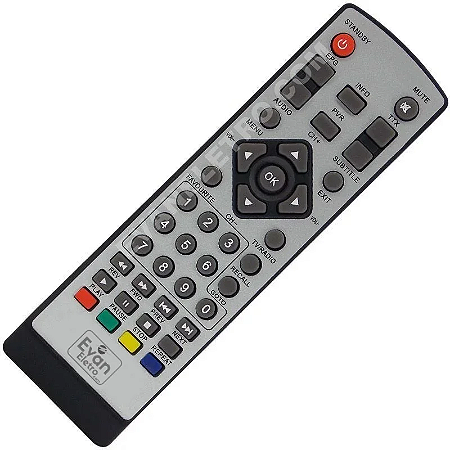 Controle Remoto Compativel com Conversor Digital Tomate ISDBT VII7