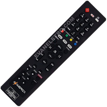 Controle remoto para Receptor Azamérica S900