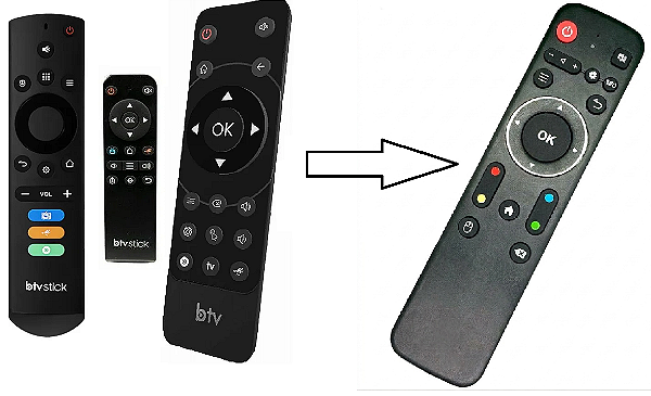 Controle Remoto Clonado para Btv Stick ES13