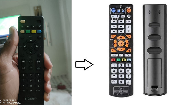 Controle remoto para Tiger Star I300PRO