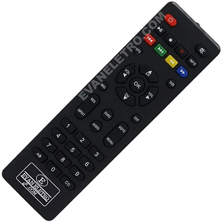 Controle Remoto compatível com Receptor SKYSAT V9 Plus Mini HD