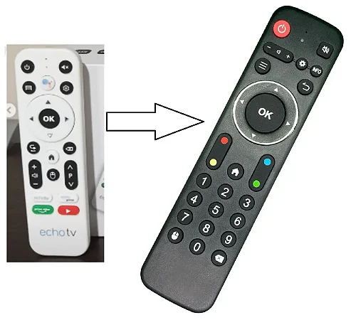 Controle Remoto Clonado para Tv Box EchoTV