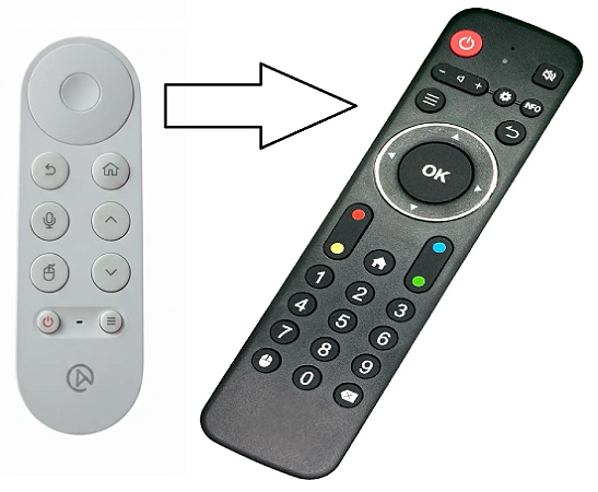 Controle Remoto Clonado UNITV V11 CAST / V12 (Com Número)