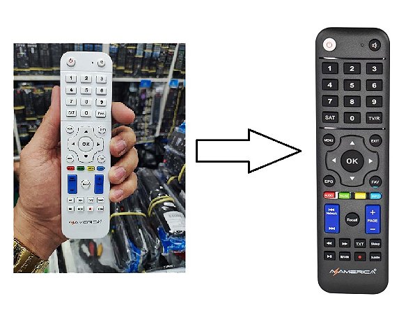 Controles Remoto Para Receptor Azamerica King GX PRO