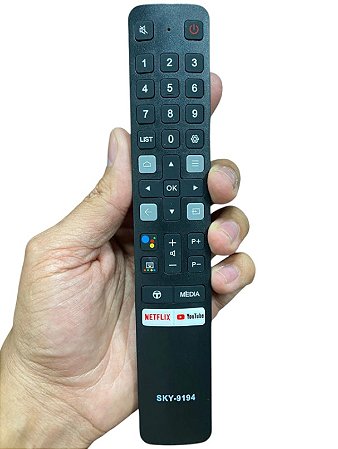 Controle Remoto TV TCL RC901V FMR1 (Smart TV)
