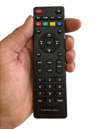 Controle Remoto 100% Original Para Receptor AméricaBox S305+ Plus / F92 Plus