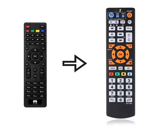 Controle remoto para Receptor Multisat