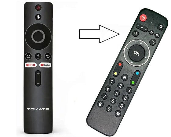 Controle remoto para Tv Box Tomate Mcd-125