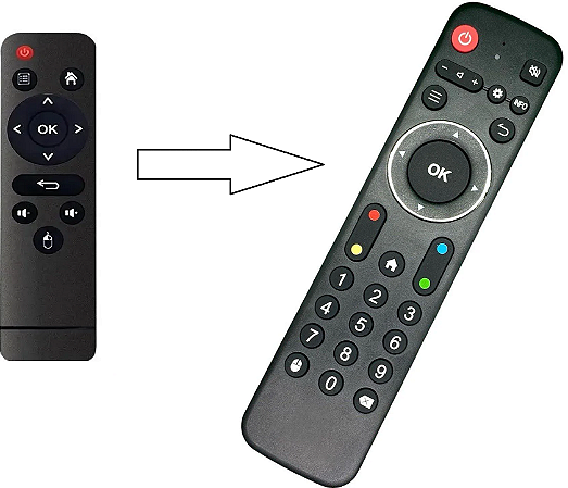 Controle Remoto Compativel com Transpeed H618 / 8k Ultra HD