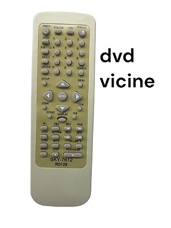 Controle Remoto para DVD Vicini Tozz R0126 Mre