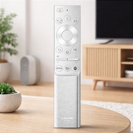 Controle Remoto Para Smart TV Samsung BN59-01346A com Comando de Voz Bluetooth Alcance 20m, Substituto LE-7664