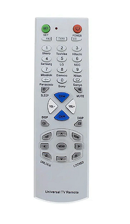 Controle Remoto Universal para TV de Tubo