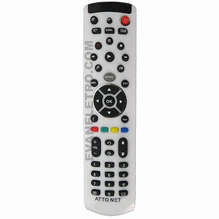 Controle Remoto Para receptor AttoNet X Atto TV