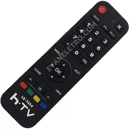 Controle Remoto Para Receptor HTV LE-7454