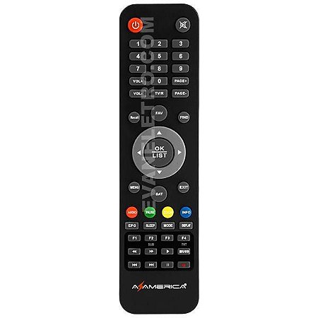 Controle Remoto Receptor Azamérica S1001 Plus