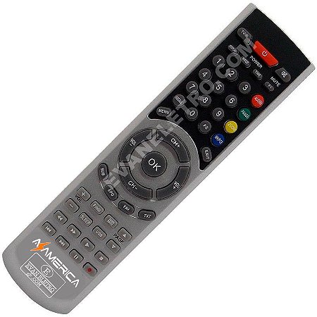 Controle Remoto Receptor Azamerica SKY-7074 / LE-7074