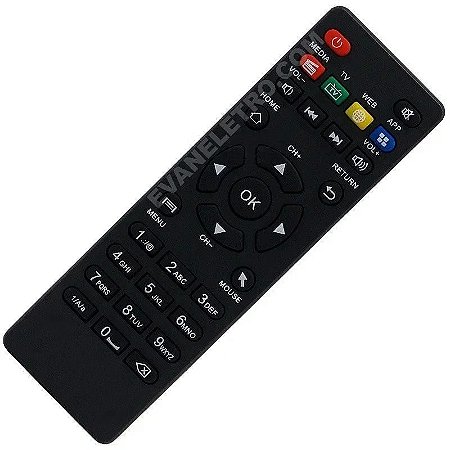 Controle remoto Tv box Audisat MXQ
