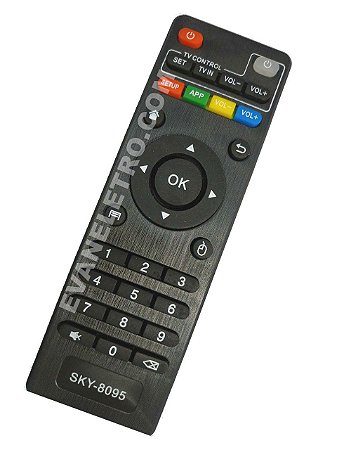 Controle remoto para receptor TV BOX SKY-8095 LE-7490