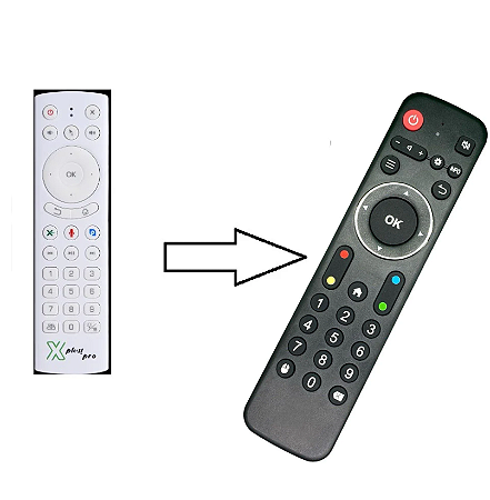 Controle remoto para TV BOX XPlus Pro / X Pro
