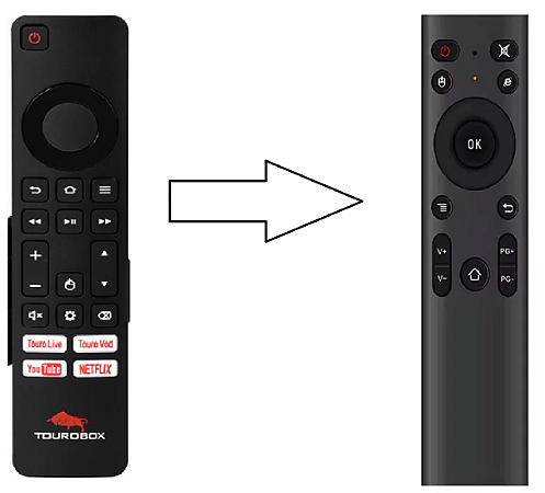 01 Controle Remoto para Tv Box Tourobox Pro / Tourobox Stick