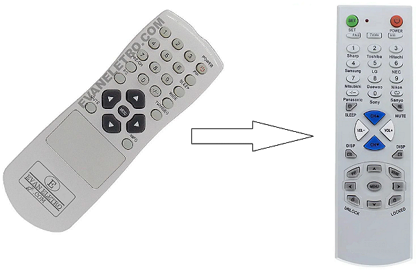 Controle Remoto TV LCD AOC M19W531 (TV Monitor)