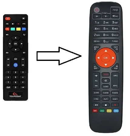 Controle Remoto Para Receptor Tourosat T2 Mini
