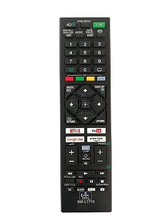 Controle Remoto Sony LCD LED Smart RM-L1715