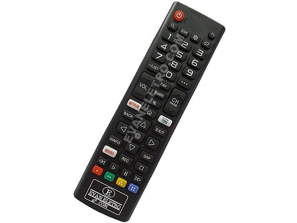 Controle Remoto para TV LG NETFLIX Prime Video AKB75675304