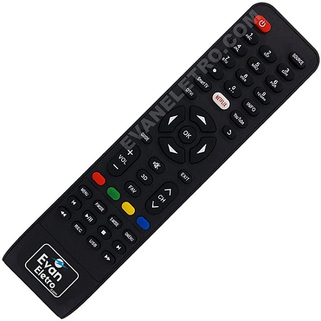 Controle Remoto TV LED Philco PH32C10DSGWA / PH43N91DSGWA / PH50A17DSGWA / PH55A16DSGWA / PH60D16DSGWN (Smart TV)