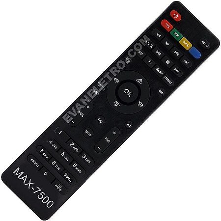 Controle Remoto para Receptor CineBox MAX-7500