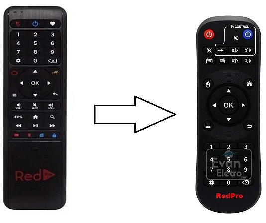 01 Controle Remoto para Receptor Red Pro