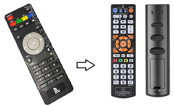 Controle Remoto Clonado para Receptor ITV Infinity