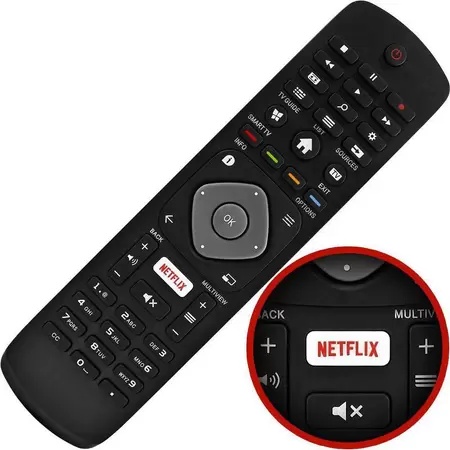 Controle Remoto TV LED Philips 32PHG5102 / 43PFG5102 com Netflix (Smart TV)