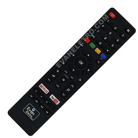Controle Remoto TV LED Britânia BTV32G51SN / BTV40E63SN com Netflix e Youtube (Smart TV)