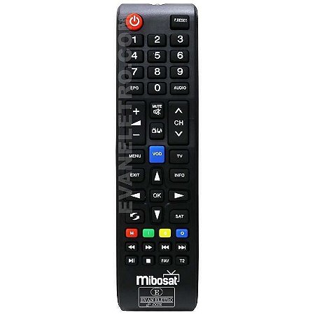 Controle Remoto Para Receptor Mibosat 1001