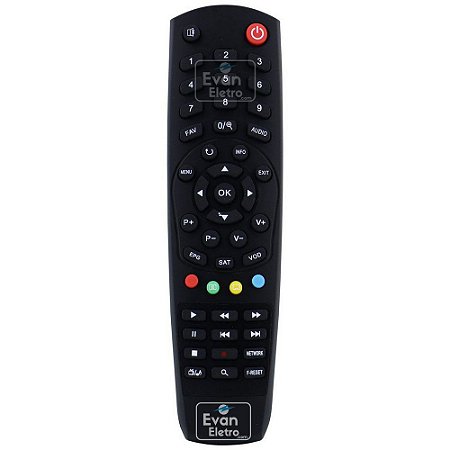 Controles Remoto  para Receptor Satbox H98 ISDBT / Fantastico S1055 / Free X /  vivo X+ /  vivo X /  vivo X HD /  vivo X Plus