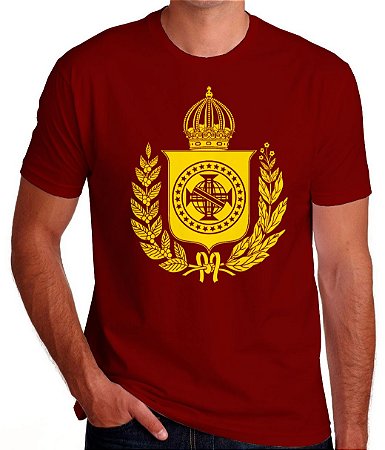 Camiseta Brasão Imperial do Brasil estampa Simples