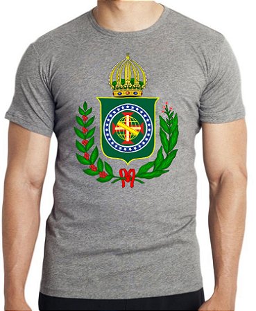 Camiseta cinza Brasão Império do Brasil