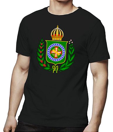 Camiseta Preta Brasão Império do Brasil