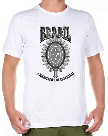 Camiseta Branca Exército Brasileiro