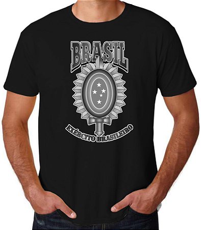 Camiseta Preta Exército Brasileiro