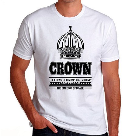 Camiseta Monarquia Coroa do Imperador Dom Pedro II