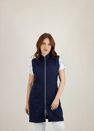 Jaleco capri Azul marinho