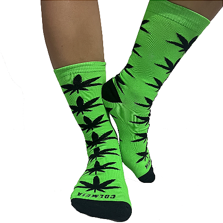 ColMeia Dry-fit - Verde limão