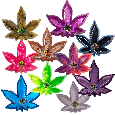 Cinzeiro de Resina - Folha Mix Color